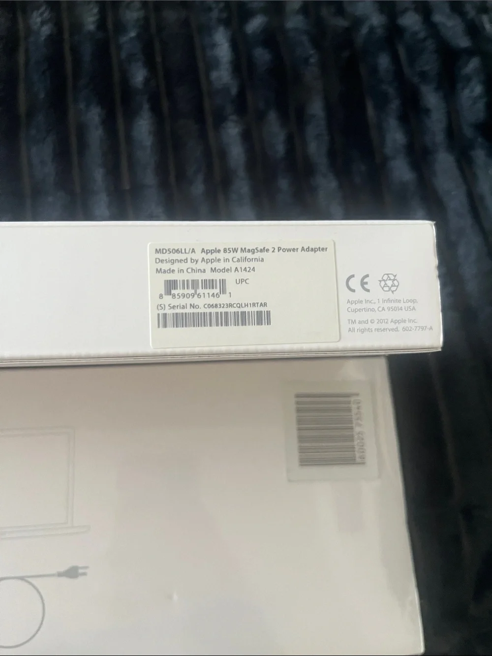 Apple 85W MagSafe 2 Power Adapter - White Box